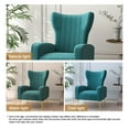thumbnail image 5 of Jerry Velvet Accent Chair Upholstered Living Room Arm Chair PEACOCK BLUE, 5 of 5