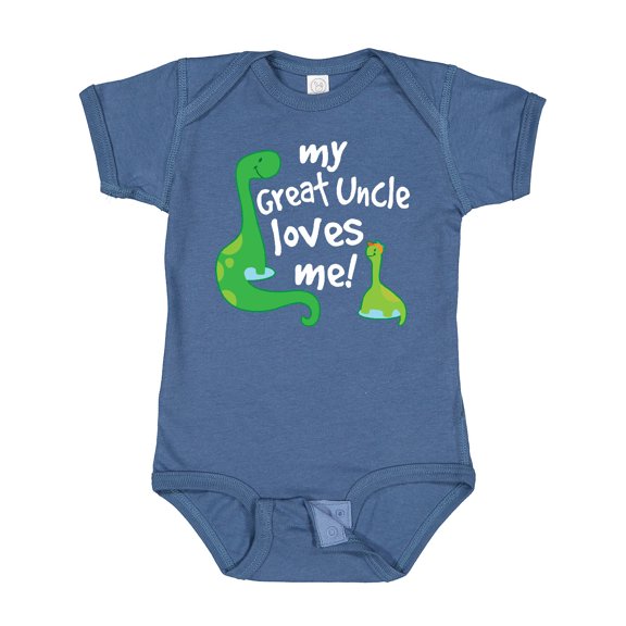Inktastic My Great Uncle Loves Me Dinosaur Boys Baby Bodysuit