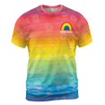 thumbnail image 2 of Customized Name LGBT Rainbow Pattern LGBT Month Pride 3D T-Shirt S-5XL, 2 of 4