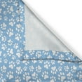 thumbnail image 3 of Ambesonne Paw Print Kitchen Curtains, Pet Foot Marks on Blue, 55"x45", Sky Blue and White, 3 of 3
