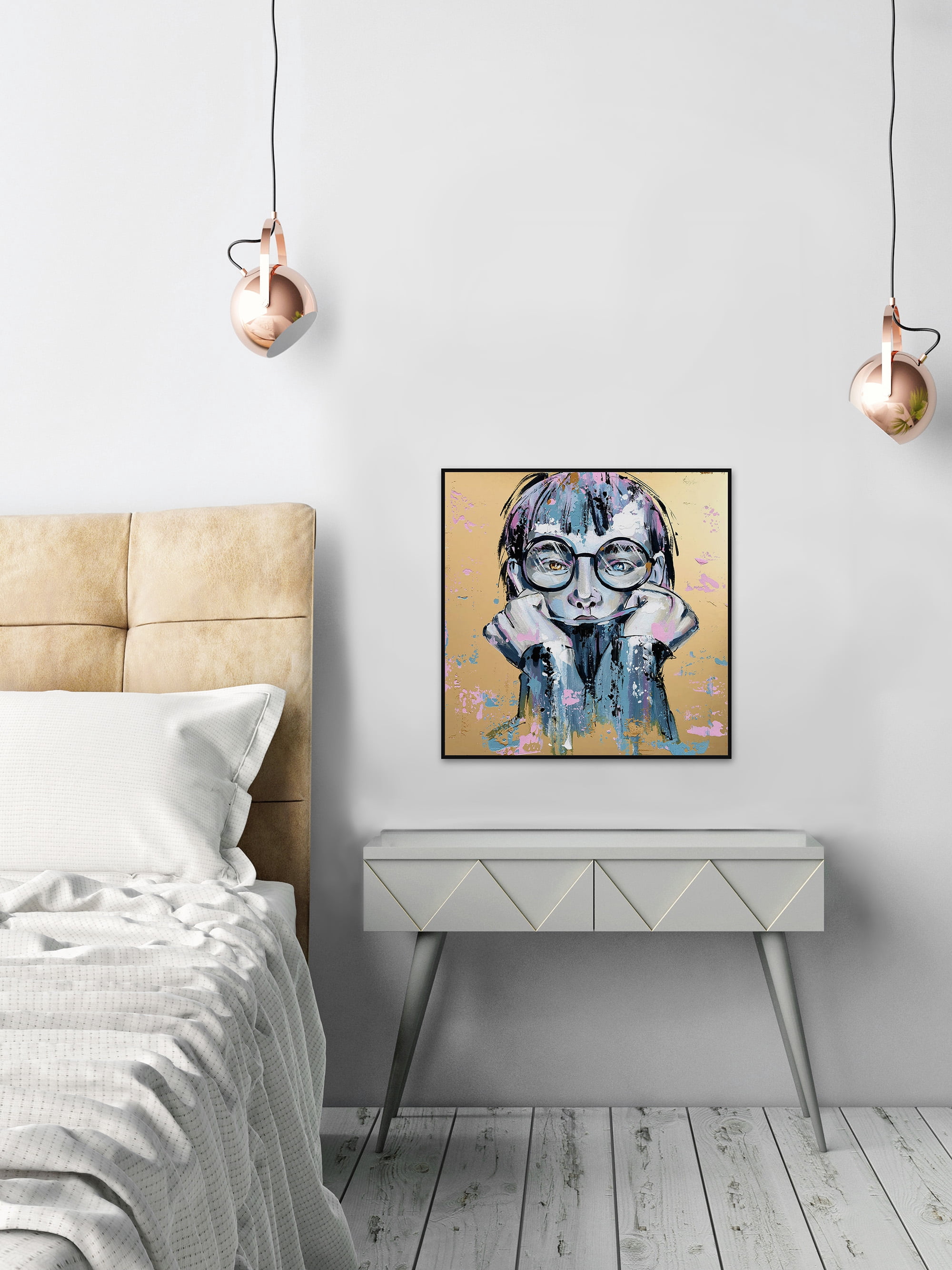 Not Your Typical Girl Floater Framed Painting Print on Canvas