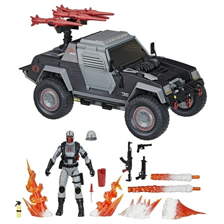G.I. Joe Classified Series #120, Cobra Night Attack 4-WD Stinger & Driver, 6” Action Figure & Vehicle