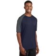thumbnail image 4 of Sport-Tek PosiCharge Competitor Sleeve Blocked Tee-M (True Navy/ Iron Grey), 4 of 6