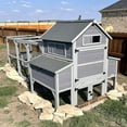 thumbnail image 2 of MEDEHOO Chicken Coop 135" Super Large Wooden Chicken House Poultry Cage with Large Nesting Boxes, 55ft², 2 of 8