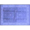 thumbnail image 1 of Ahgly Company Machine Washable Indoor Rectangle Oriental Blue Traditional Area Rugs, 6' x 9', 1 of 4