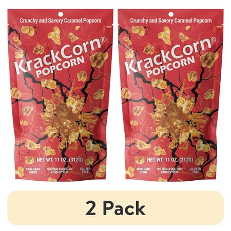(2 pack) 11oz KrackCorn Popcorn Original Caramel