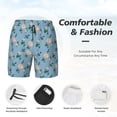 thumbnail image 5 of Fotbe Rose Flowers Men’s Swim Trunks Quick Dry Swim Shorts Board Shorts with Mesh Lining-3X-Large, 5 of 9