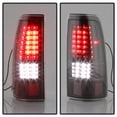 thumbnail image 2 of Black 1999-2002 Chevy Silverado 99-06 GMC Sierra [C-Strip] LED Tail Lights Lamps, 2 of 7