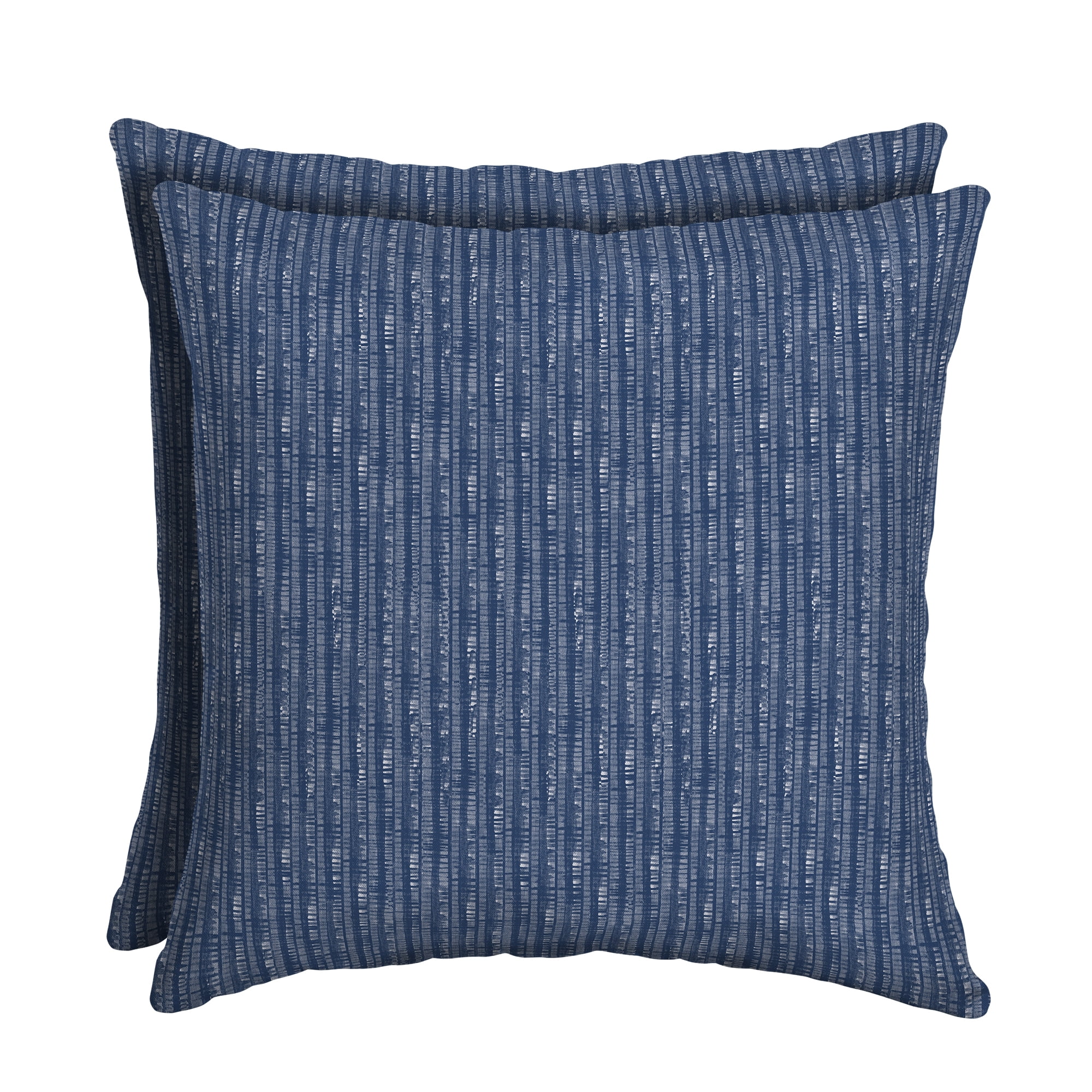 Mainstays Navy 16" Outdoor Throw Pillow, Set of 2