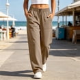 thumbnail image 2 of Cargo Pants For Women Work Drawstring Casual Cargo Pants Daily Solid Color Sports Travel Golf Cargo Safari Pants With Pockets, 2 of 9