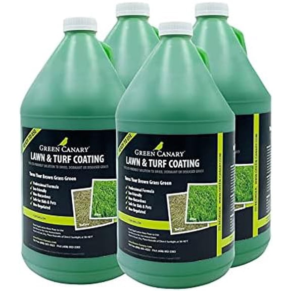 4 Gallons Pre-Mixed Grass Colorant, Environmentally Safe, Natural Looking Turf, Green Grass Paint, Ready to Apply$$Garden & Patio