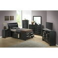 thumbnail image 2 of Glory Furniture Marilla Wood Veneer Twin Storage Bed in Black, 2 of 5