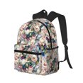 thumbnail image 2 of Lsque Colorful Flowers Classic Casual Backpack - Large Capacity Water-Resistant Backpack for School, Work, Travel, and Outdoor Activities, 2 of 8