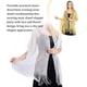 thumbnail image 5 of Minnieouse Bufanda brillante de lujo, chal para sombra de protección solar, hilo fino femenino, borla de encaje hueco largo, capas de boda, bufandas Ropa, zapatos y accesorios Miscelánea Amarillo Minnieouse AP015060-02, 5 of 6