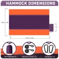 thumbnail image 2 of Hamaca de camping PUPTILY, ligera y portátil, doble, naranja, 2 of 7