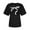 #360-Black, variant on Craaazy Women's Love Heart Printed T-shirt Round Neck Short Sleeved Sunmmer Tops Gifts