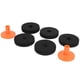 thumbnail image 2 of Kit de almohadillas de fieltro para tambor, 7 Uds., accesorios para platillos antifricción resistentes al desgaste, negro, naranja y rojo (50mm (WC75)), 2 of 8