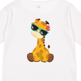 thumbnail image 4 of Inktastic Cute Giraffe, Giraffe with Sunglasses, Cute Animal Boys or Girls Long Sleeve Toddler T-Shirt, 4 of 5