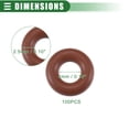 thumbnail image 2 of Universal O Ring Seal Gasket, Orings Seal Washer Replacement for Plumbing Repair for Cars Trucks, 4mm ID x 2.5mm CS, FKM Rubber, Brown, 100pcs, 2 of 6
