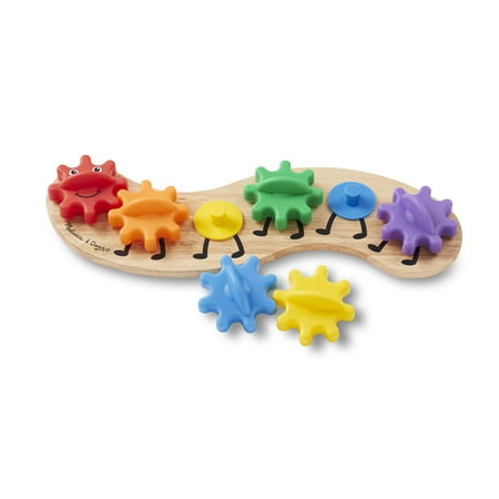 UPC: 0000772030847 | Melissa & Doug Rainbow Caterpillar Gear Toy With 6 Interchangeable Gears