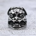 thumbnail image 3 of PAMTIER Men's Women's Stainless Steel Personalized Vintage Punk Beast Kirin Biker Ring Silver Black Size 12, 3 of 5