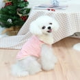 thumbnail image 3 of TELOLY Dog Clothes,Comfortable Fit Dog Jacket,Quilted Nylon Texture Cotton Lining Pet Costumes,Pink,S, 3 of 4