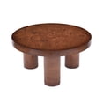 thumbnail image 2 of Noble House 31.5" Modern Round Coffee Table,Burl Veneer Finish,Walnut, 2 of 7
