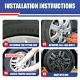 thumbnail image 6 of 4 Pieces/Set  16 inch Wheel Rims Covers Fit for 2007-2012 Nissan Altima/2008-2009 Nissan Altima Coupe, Compatible with Steel Wheels, Bolt on Installation Hubcaps, PP Material (Black Matte), 6 of 9