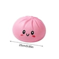 thumbnail image 7 of Jumbo Squishies Dumpling Sensory Toys - 10" Pink Giant Dumpling Stress Relief Fidget Easter Gifts for K*ids & Adults Anxiety Relief Squeeze Toys for B*oys G*irls Easter Basket Stuffers for Teen, 7 of 7