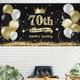 thumbnail image 2 of KAKOWELY Banner de cumpleaños para colgar en la pared, póster de fondo, telón de fondo con globos para 70 cumpleaños, 2 of 5