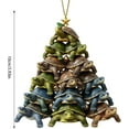thumbnail image 2 of chaungfeng 4 Inches Sea Turtle Ornament, Green Christmas Hanging Pendant, for Tree Window Door Decor, Garden Party, Holiday Event, 2 of 4