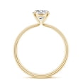 thumbnail image 3 of 1.5 CT Oval Shaped Diamond Solitaire Ring for Women in Sterling Silver / Yellow Gold Plated| 8x6mm April Birthstone, Birthday, Engagement, Wedding Jewelry Gift Ring Size 9, 3 of 4
