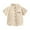 B-Khaki, variant on TEAJOPSUU Boys Girls Hawaiian Button Down Shirts Kids Short Sleeve Cute Printed T Shirts Summer Loose Casual Stand Collar Shirt 2-10 Years A-White