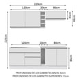 thumbnail image 3 of Cocina Integral Completa Modular Madesa Parma 220cm BB 10, 3 of 10