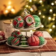 thumbnail image 4 of Christmas Tree Ornaments Set, 50ct Red Green White Shatterproof Christmas Tree Decorations Bulk, Variety Vintage Decorative Hanging B   Ornaments for Xmas Trees Holiday Party Decor，Christmas, 4 of 6