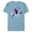 Ocean Blue, variant on Marvel Studios The Marvels Ms. Marvel Kamala Khan and Symbol - Short Sleeve Blended T-Shirt for Adults - Customized-Dark Heather