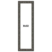 8x32 Frame Black-Brown Medieval Solid Wood Picture Frame | 1.5 Inch Moulding Width | Gotham Beveled