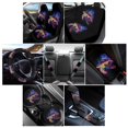 thumbnail image 2 of Renewold Sea Turtle Splash Printed Car Seat Covers for Women with Steering Wheel Cover and Seat Belt Pad Armrest Pad Handbrake Cover Gear Shift Cover Cup Coaster Holder Seat Cover, Pack of 12, 2 of 7
