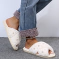 thumbnail image 6 of Jiibva Bride Slippers Pearl Slippers For Wedding Women Fuzzy Slippers Soft Bridesmaid Slippers For Wedding Bachelorette Party Supplies, 6 of 7
