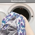 thumbnail image 6 of Hawaiian Colors Dog Crate Cover, Retro Style Continuing Pattern of Monstera Leaves Tropic Feels, Easy to Use Pet Kennel Cover for Medium Large Dogs, 35" x 23" x 27", Purple Sea Blue Teal, by Ambesonne, 6 of 6