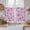 Purple/Pink, variant on Spring Floral Tier Curtains 24 Inch Length, Summer Botanical Purple Pink Flower Cafe Short Curtains for Bathroom Over Sink, Small Kitchen Curtain Light Filtering Tiered Drapes 2 Panels 27.5"Wx24"L