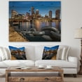 thumbnail image 4 of Design Art - Boston Skyline at Dusk, 4 of 5