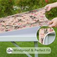 thumbnail image 6 of German Shepherd Dog and Flower Square Fitted Tablecloth with Elastic Edge,Square Table Cover,Washable Elastic Table Cover for Home Kitchen Party Decor 34"x34", 6 of 6