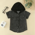 thumbnail image 2 of Vedolay Kids Coat Casual Button Down Overcoat Jackets Outwear 2023 Grey,110, 2 of 4
