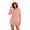 Pink, variant on Women's Warm Fuzzy Hooded Romper Sherpa Fleece Onesies Pajamas