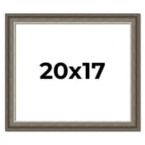 20x17 Frame Brown Solid Wood Picture Frame | 1.75 Inch Moulding Width | Austin Frame Complete with