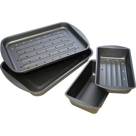 BakerEze 4pc Nonstick Bake, Broil, and Roast Set