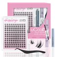 thumbnail image 1 of Kit de extensión de pestañas UCOOLME Fairy Lash Clusters C Curl, 1 of 8