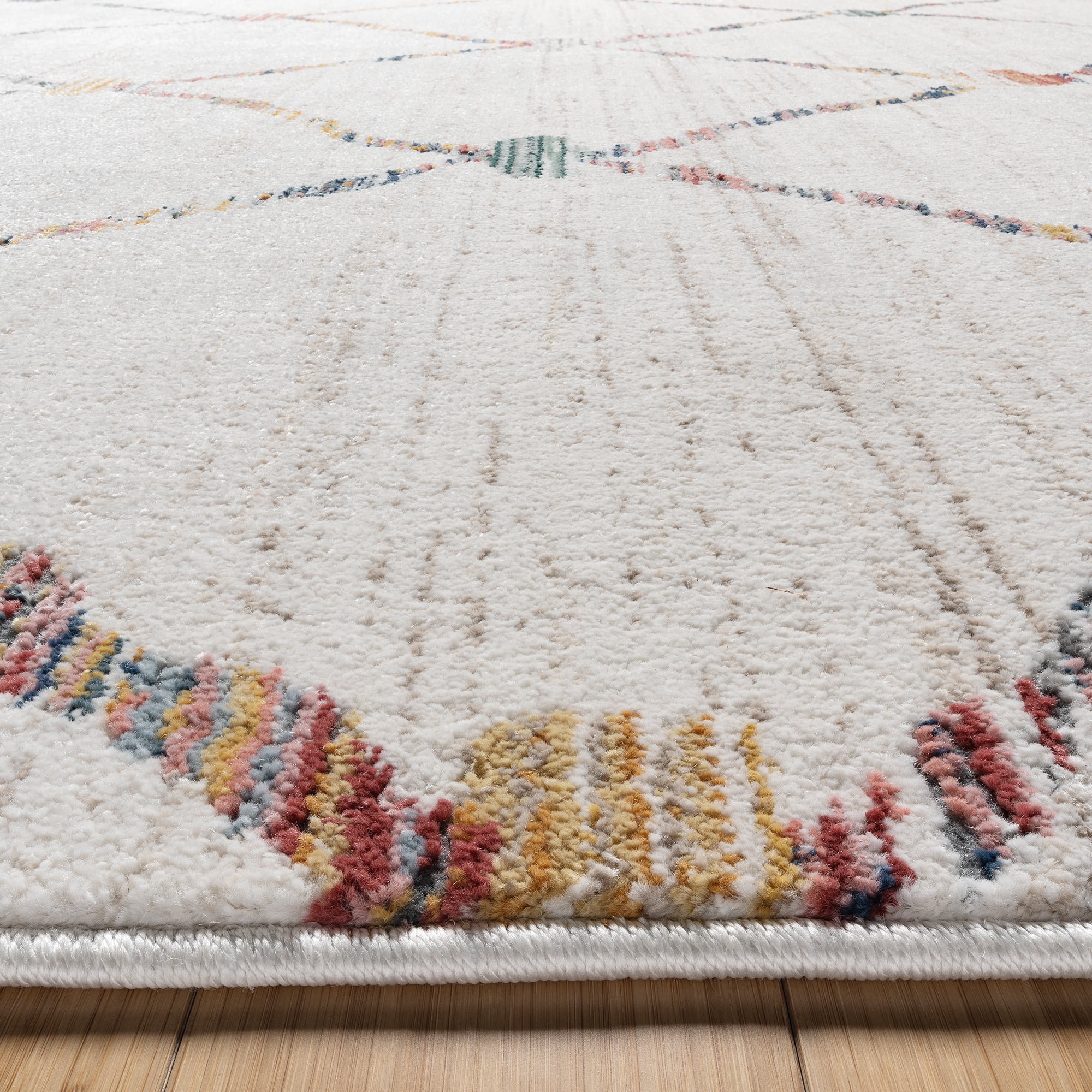 Gertmenian Amiens Dieppe Modern Geometric Cream Indoor Area Rug, 6x9