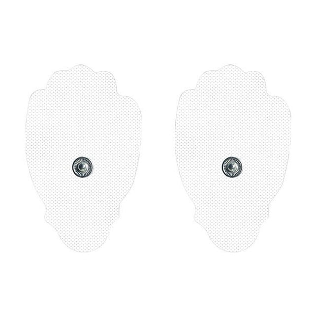 CYC 2pcs TENS/ Unit 20 Snap Tens Unit Electrode Pads Large Premium Replacement Tens Electrodes Reusable Up To 25 Times Per Electrode
